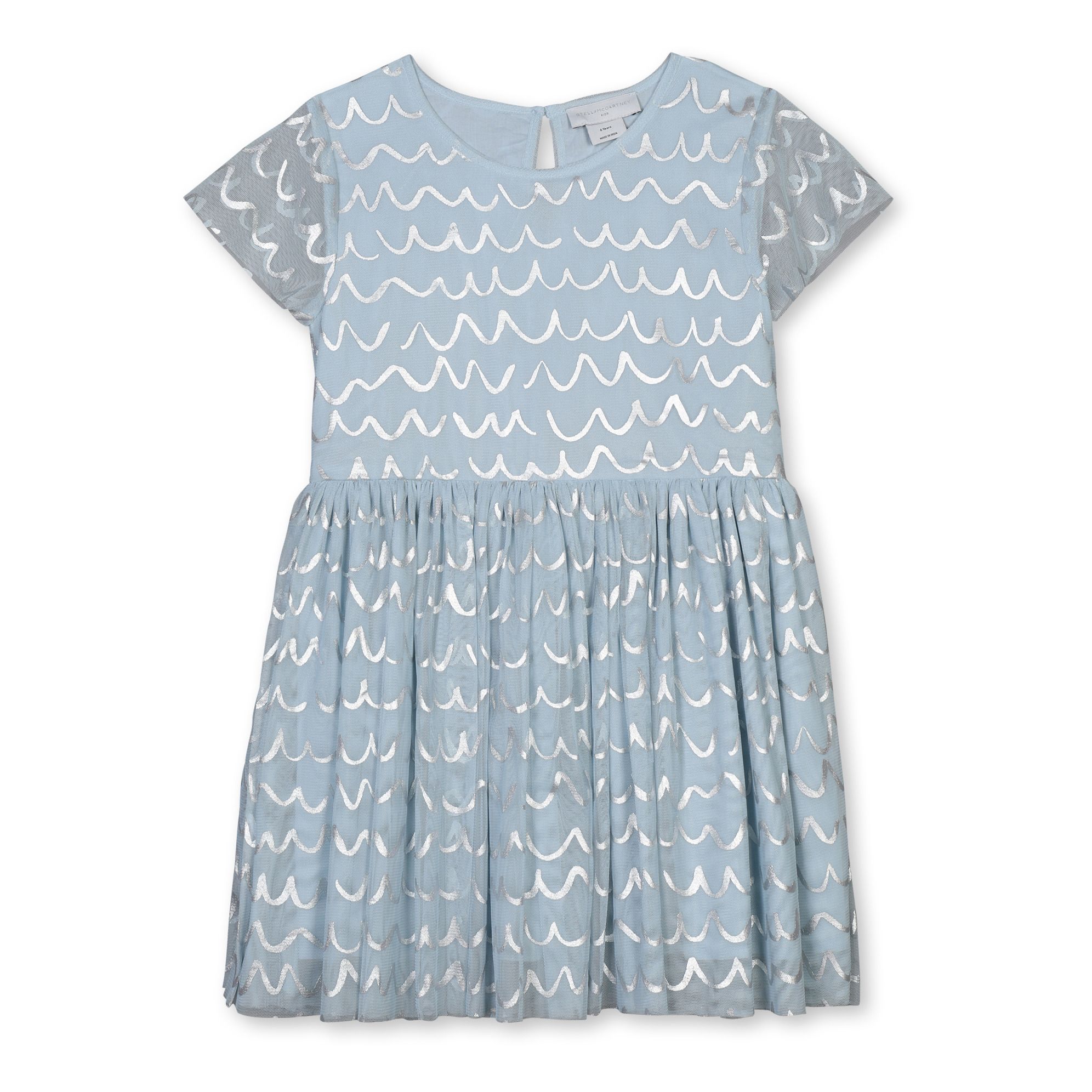 embroidered recycled polyester tulle dress