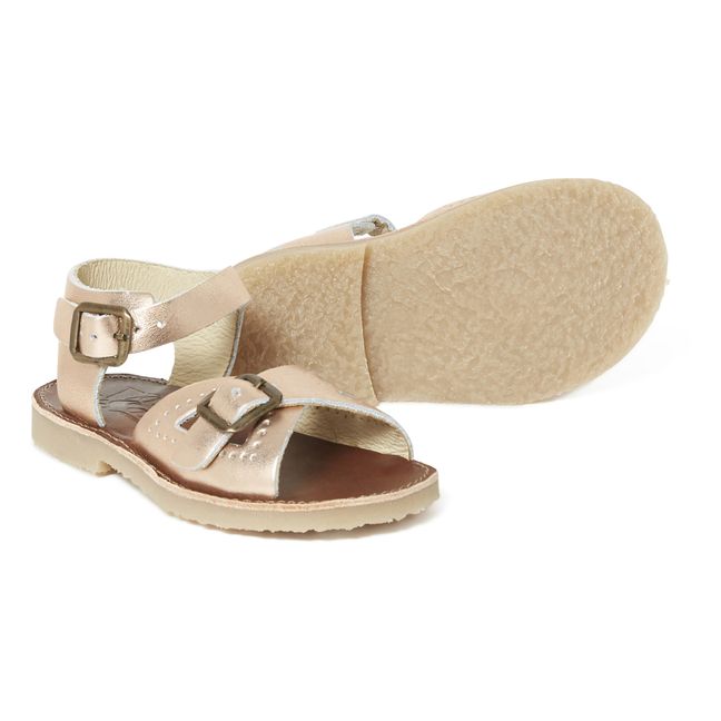 Sandali in cuoio Pearl  | Oro rosa