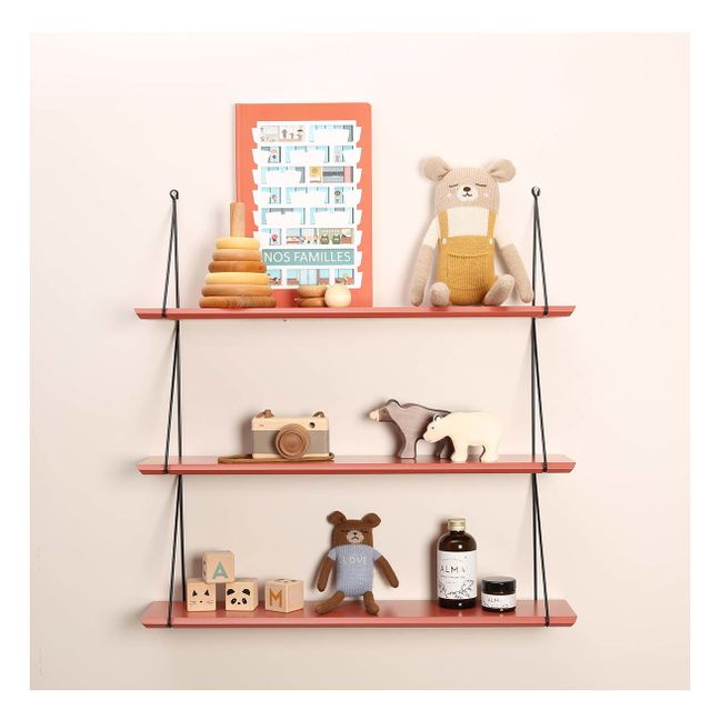 Scaffale Babou con tre mensole - Rose in April x Smallable  | Argilla