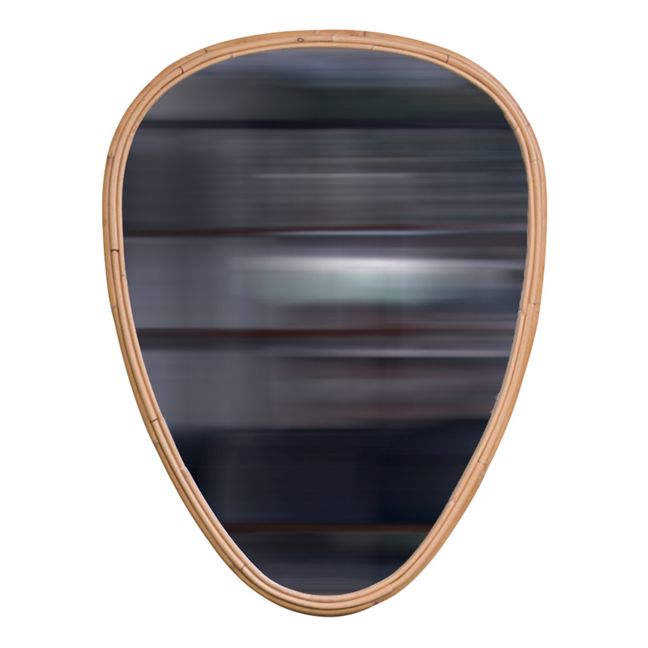 Ovo rattan mirror