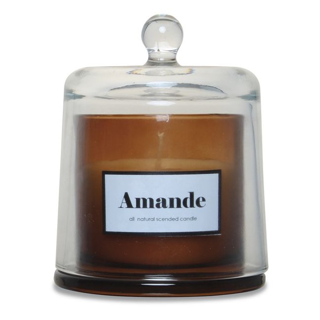 Sweet Almond Candle & Cloche Transparent
