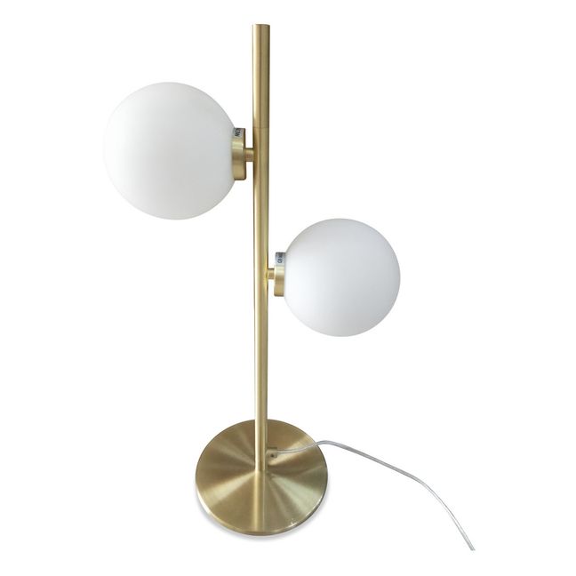 2 Globe Lamp | White