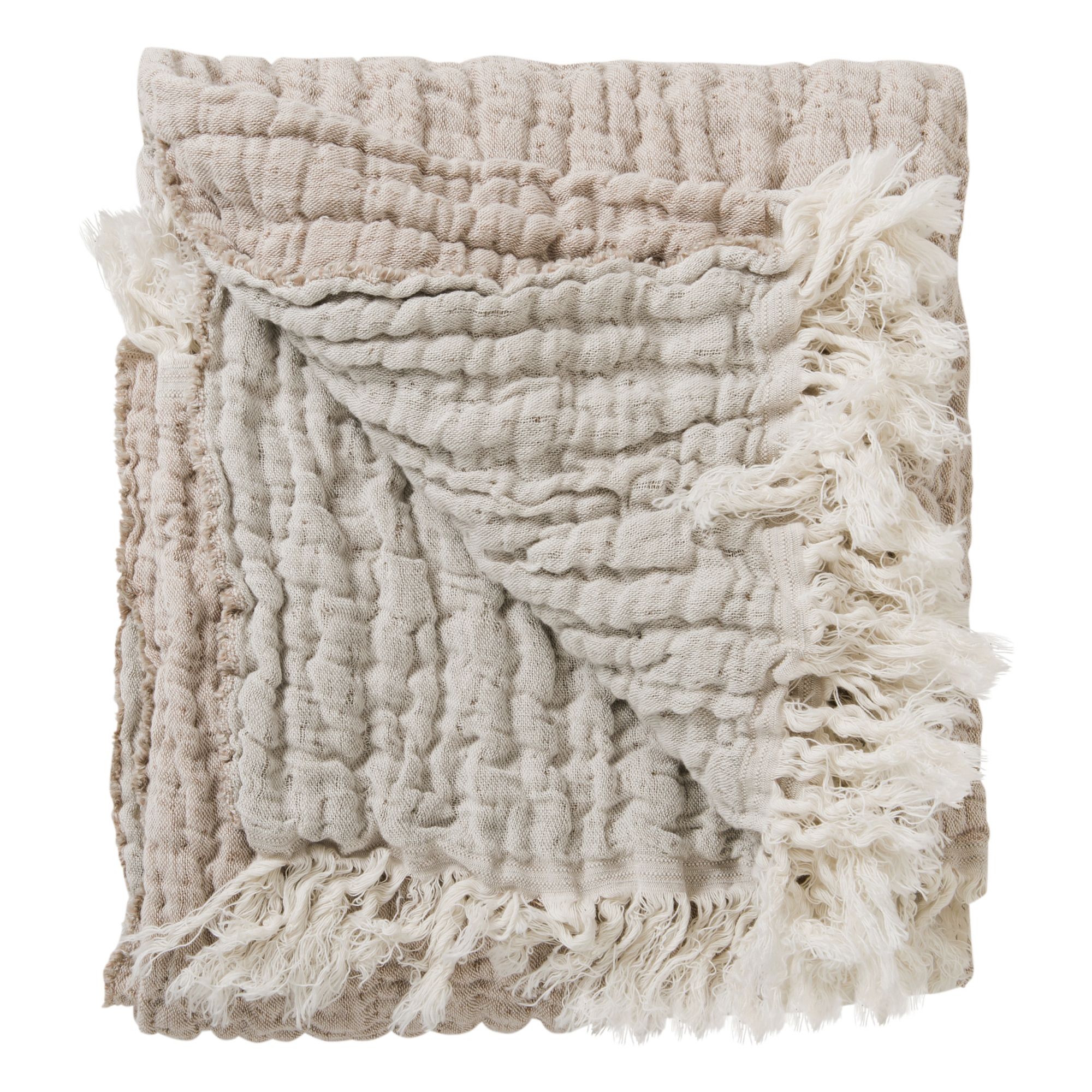Mellow linen cotton throw Blush- Product image n°2