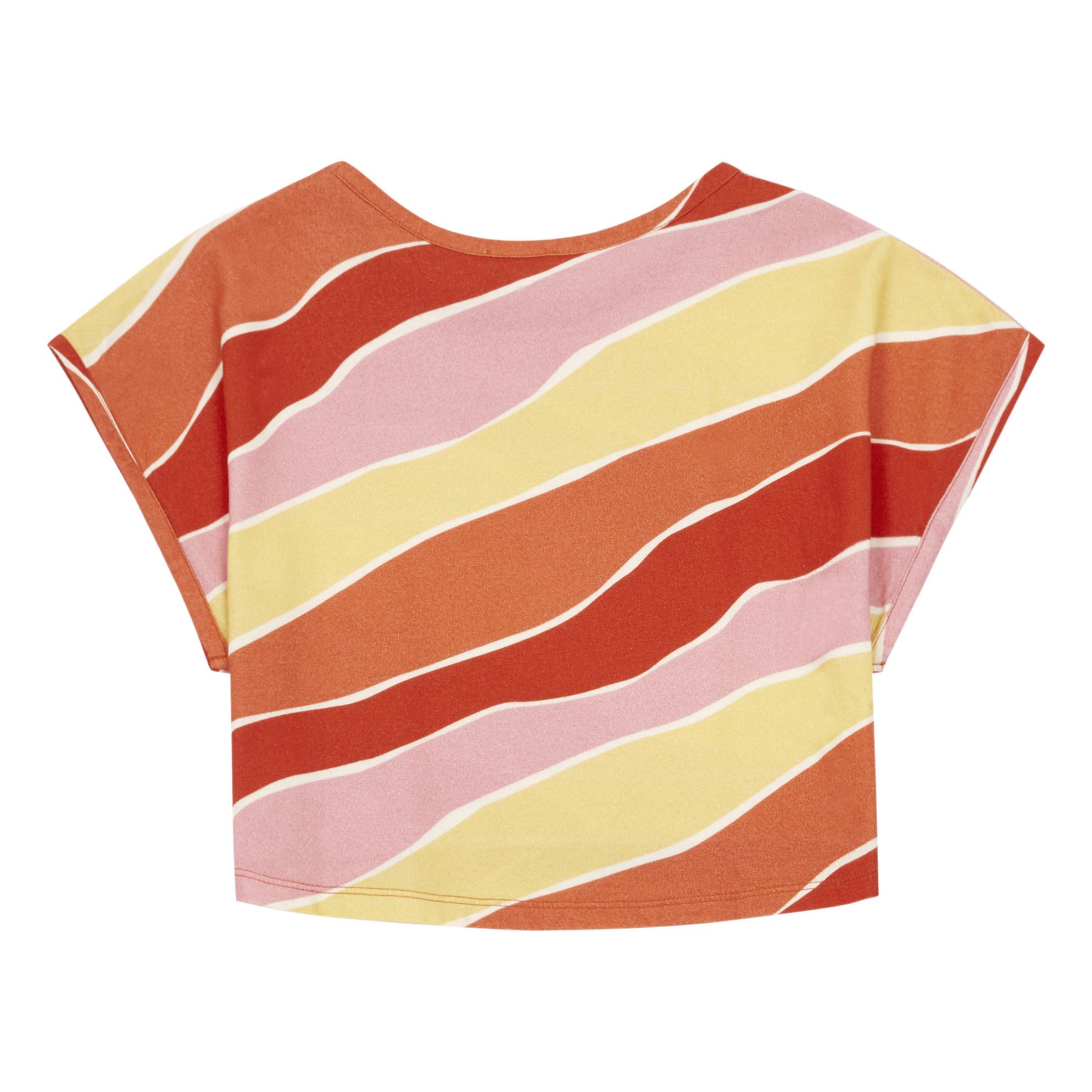Hundred Pieces - T-Shirt Waves Coton Organic - Fille - Rouge