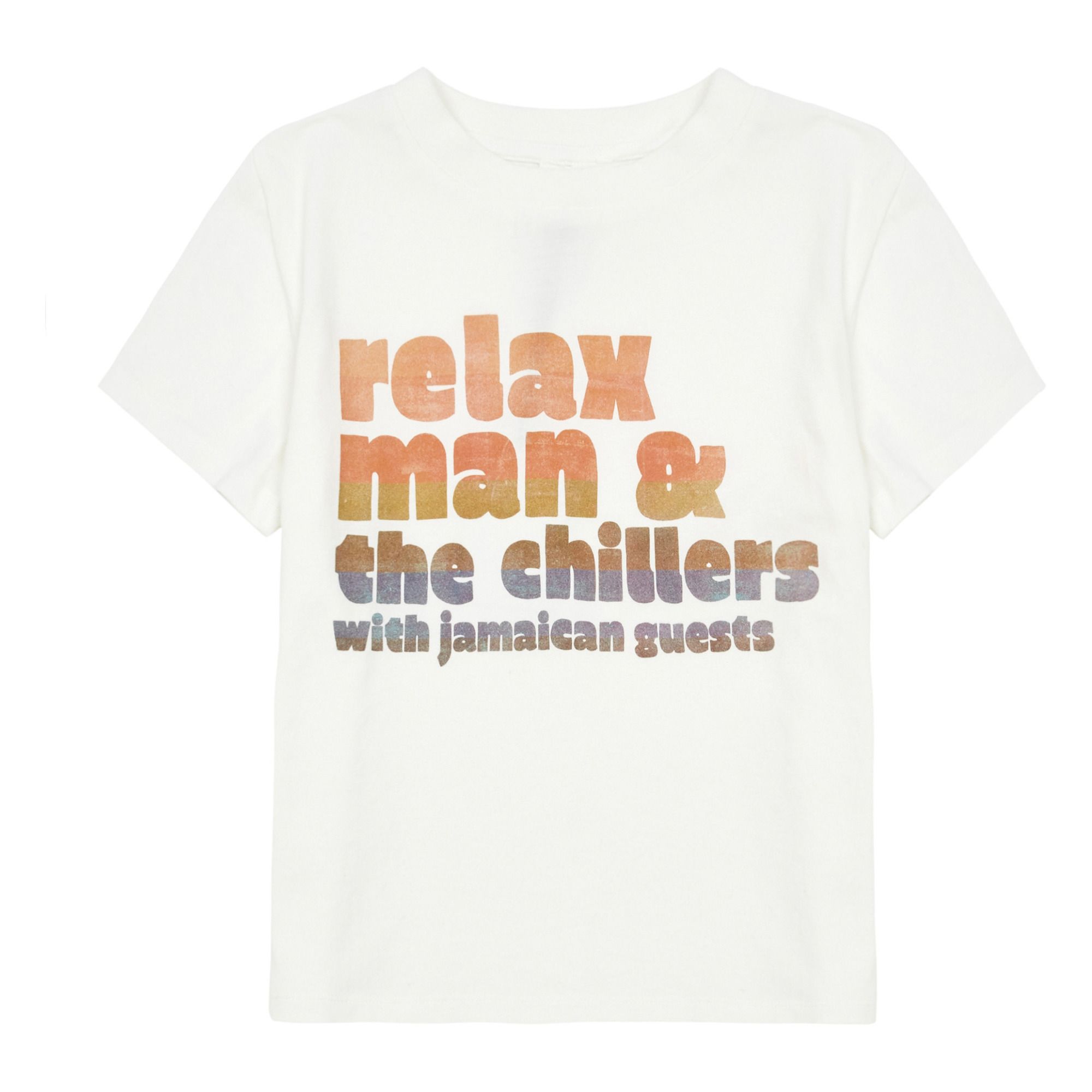 Hundred Pieces - T-Shirt Coton Organic Relax Man - Garçon - Ecru