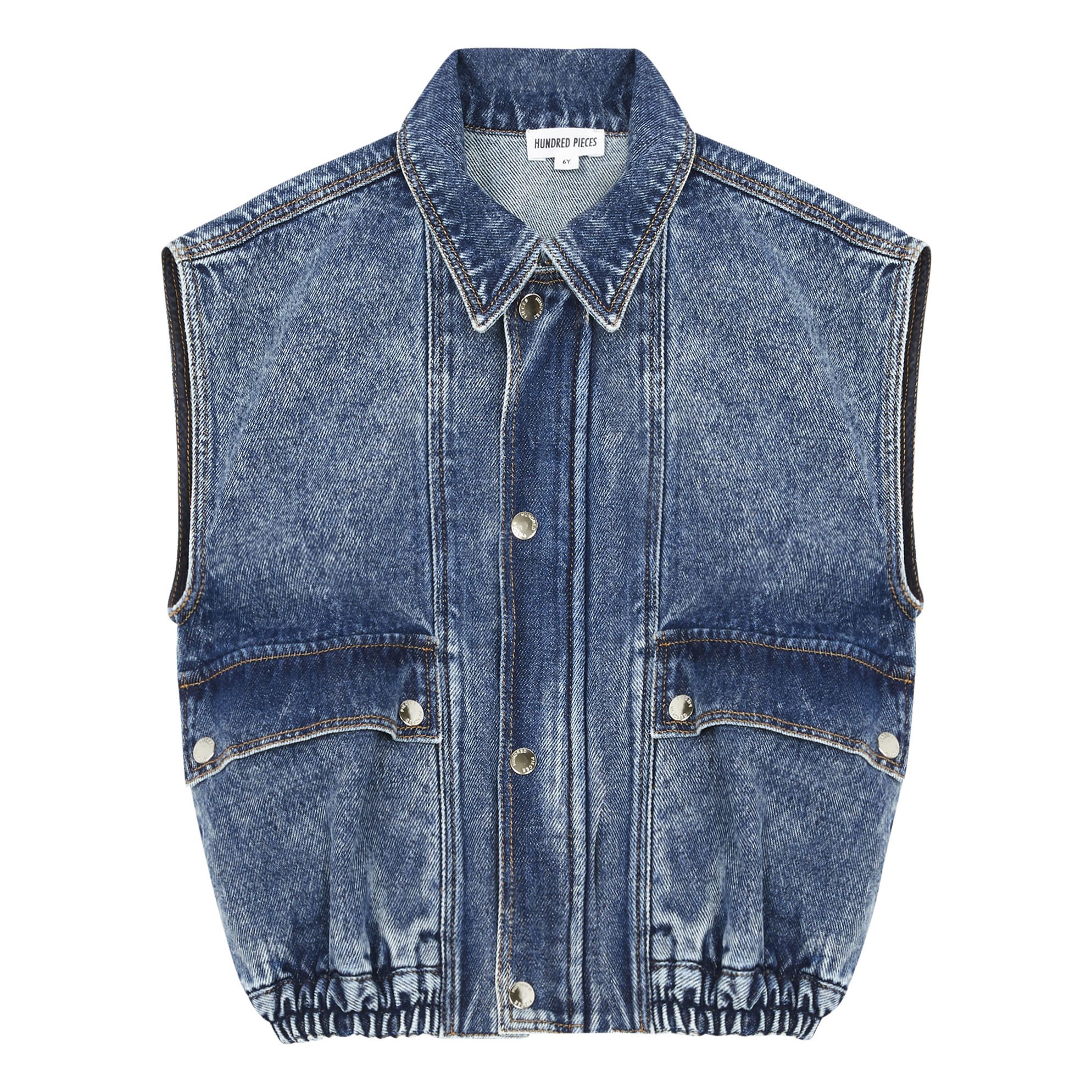 Hundred Pieces - Veste Jean Love Yourself - Fille - Denim bleached