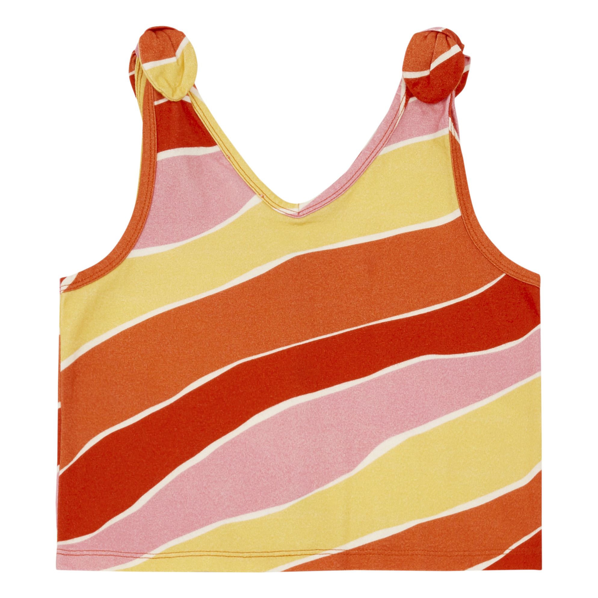 Hundred Pieces - Top Coton Organic Waves - Fille - Rouge