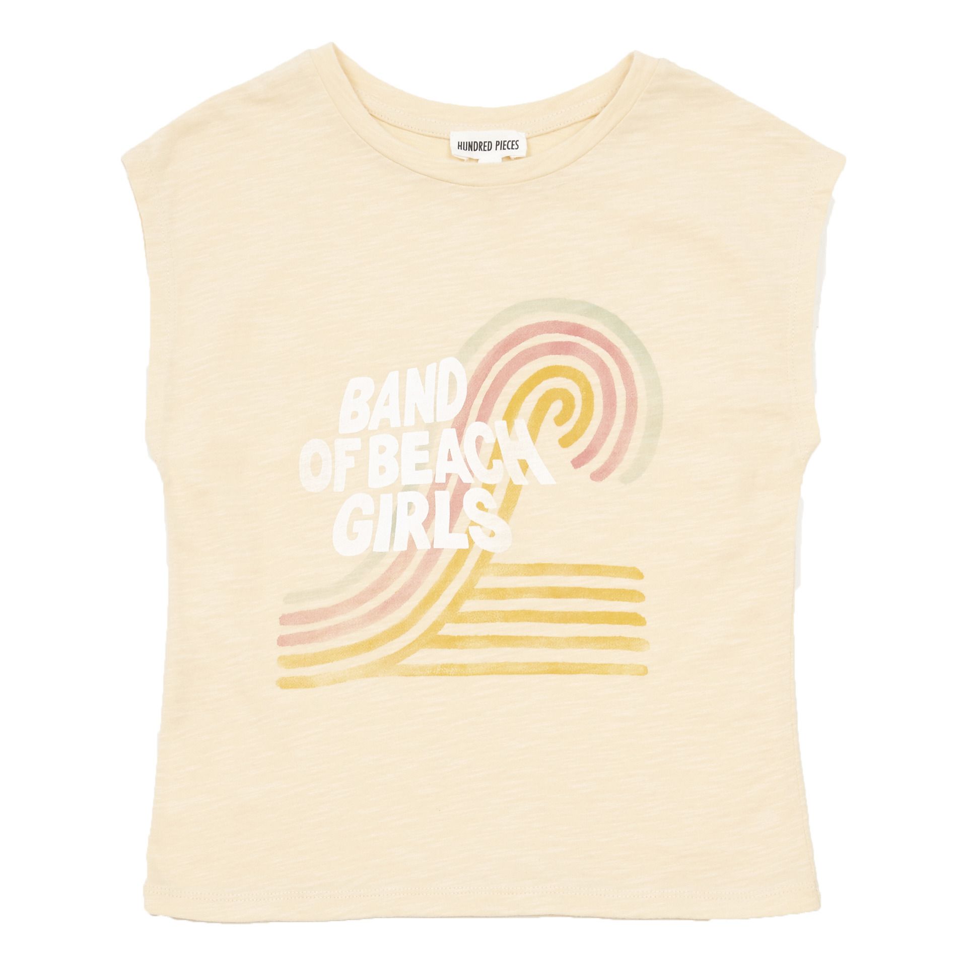 Hundred Pieces - T-Shirt Coton Organic Beach Girls - Fille - Melon