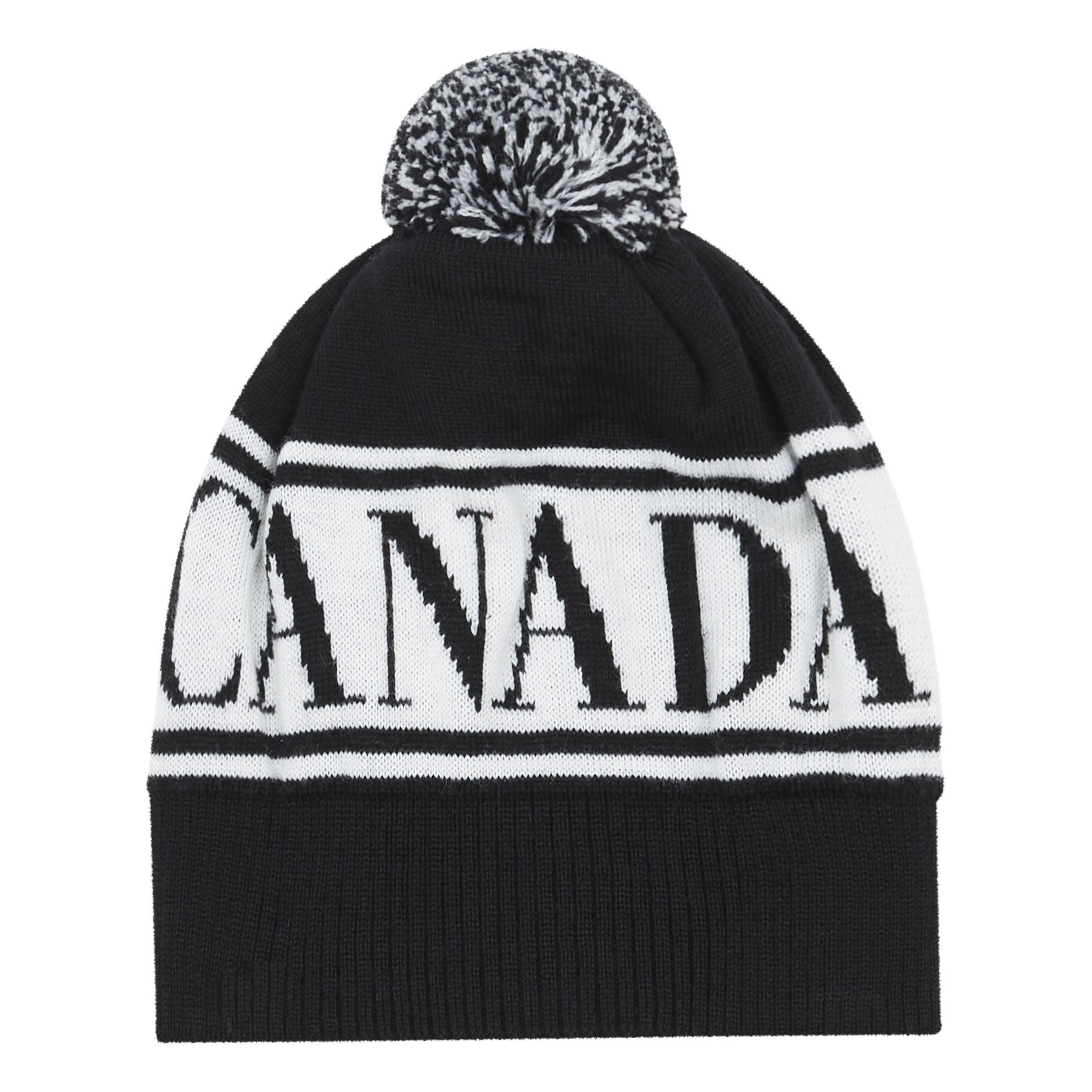 Mütze aus Merinowolle Kanada Schwarz Canada Goose Mode ...