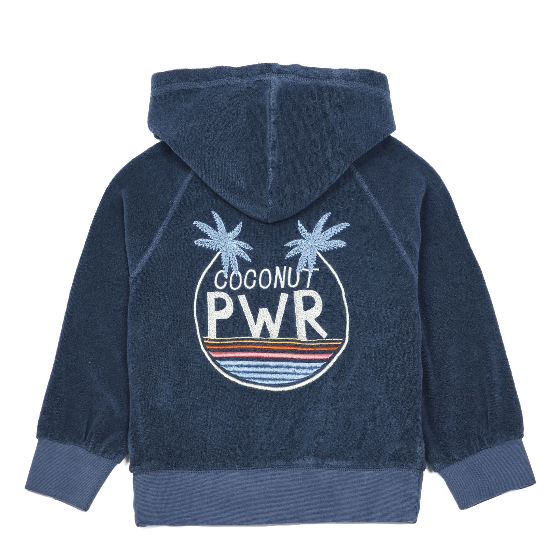 Hundred Pieces - Sweat Zippé Eponge Coconut Pwr - Fille - Bleu chiné