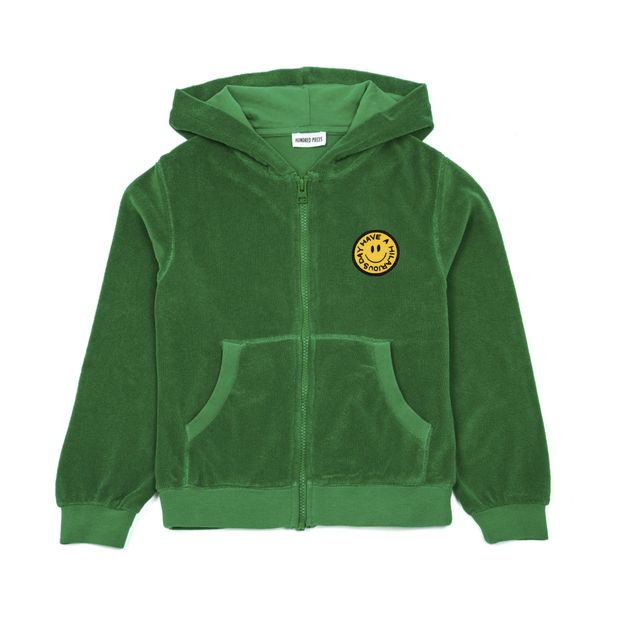 grass green hoodie