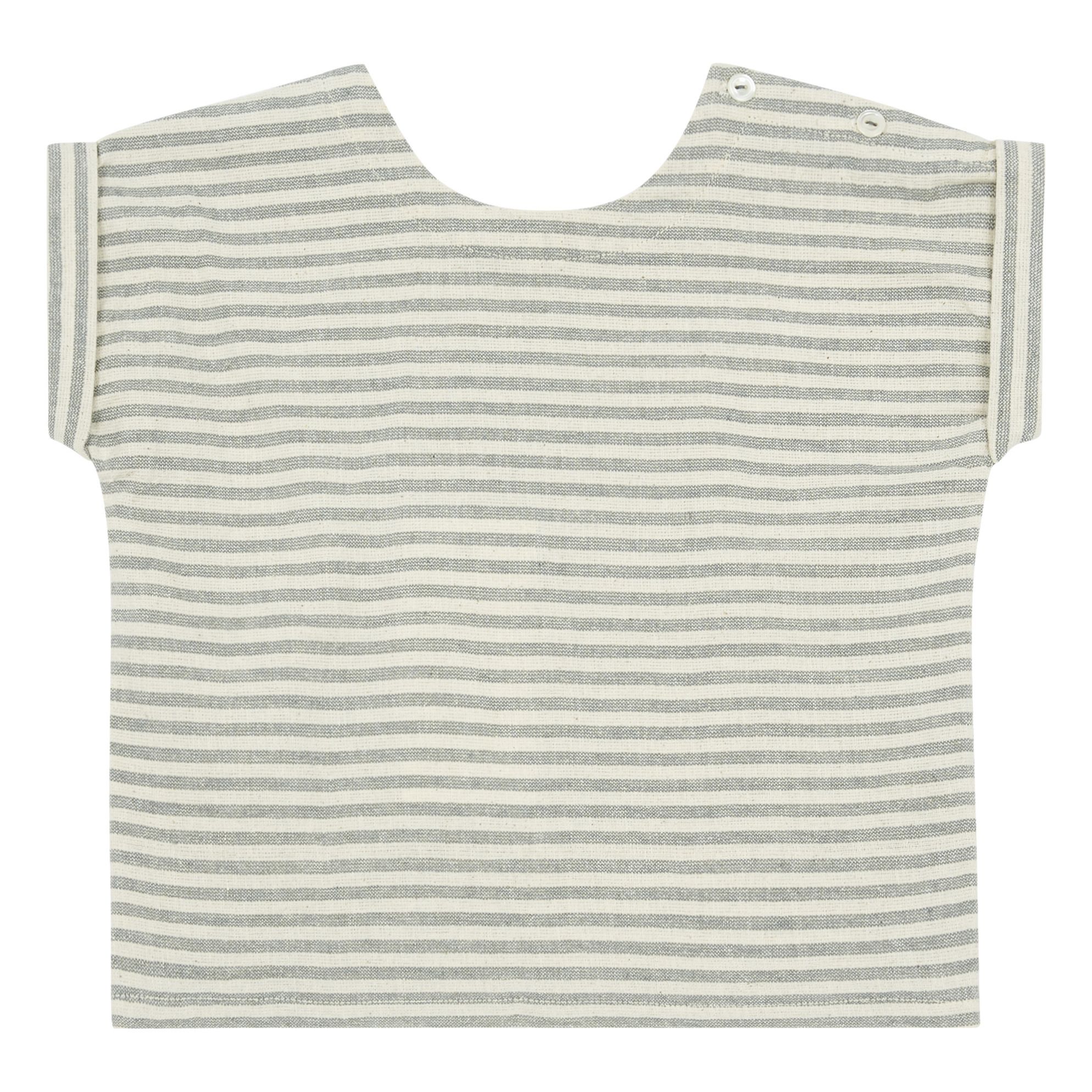 Ketiketa - Kurta Rayée Max - Garçon - Bleu Vert