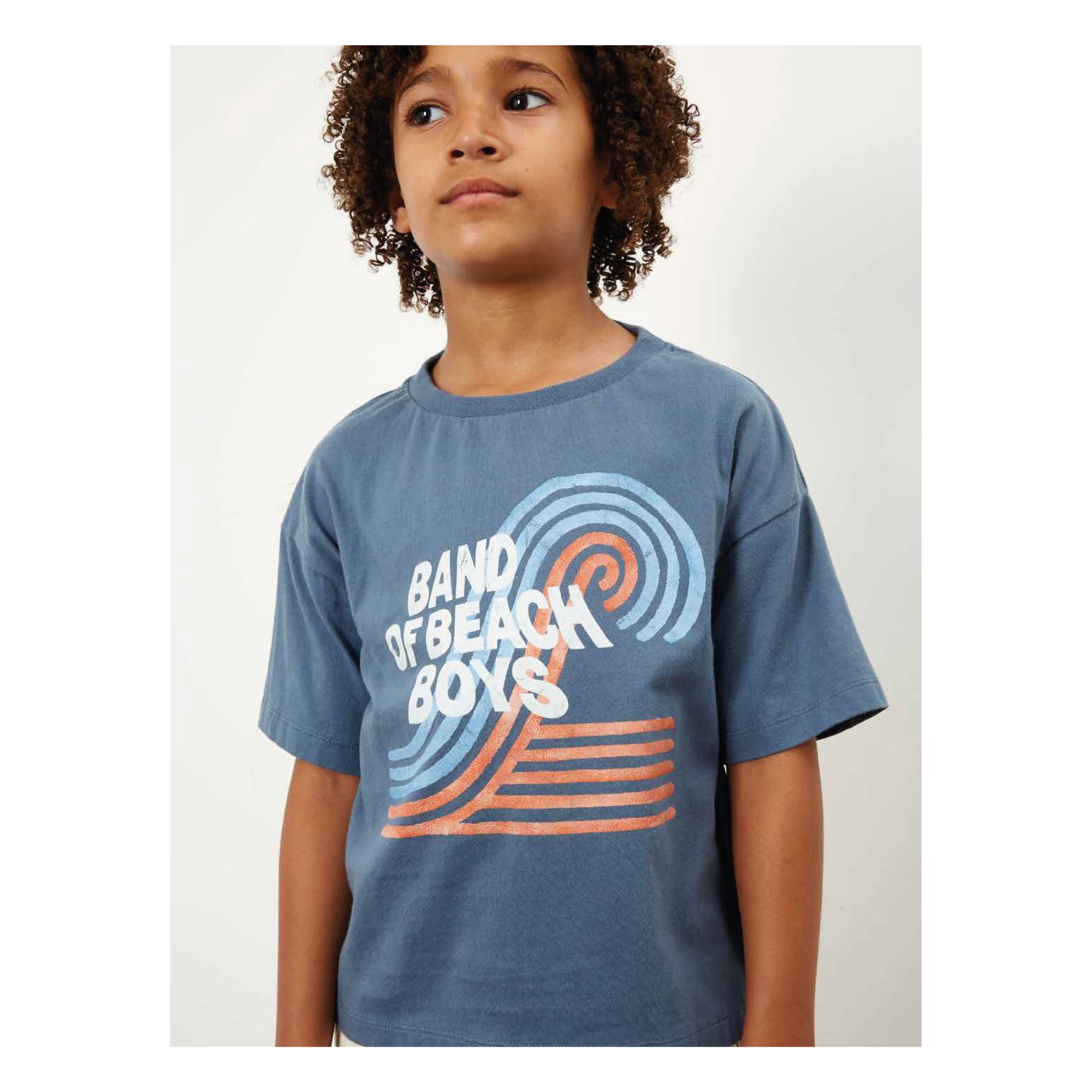 Band Of Beach Boys Organic Cotton T-Shirt Marled blue Hundred