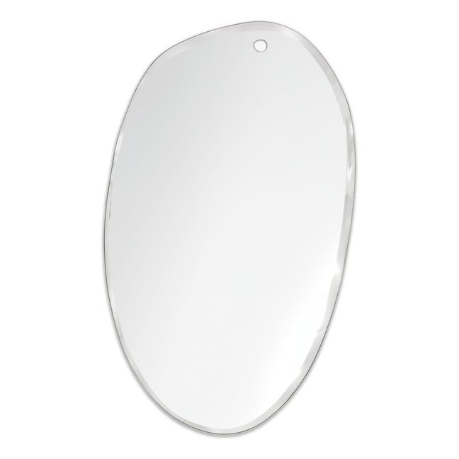 Miroir extra plat biseauté - forme aléatoire ovale 60x100 cm