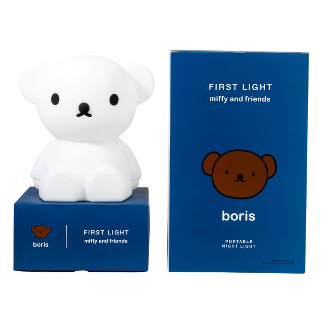 Lámpara de noche Boris de silicona suave | Blanco