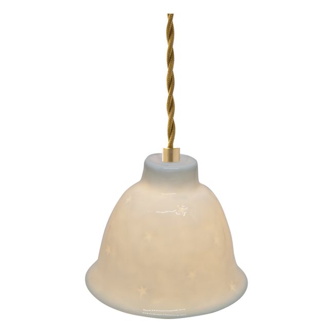 Mini Glazed Starry Night Portable Lamp | White