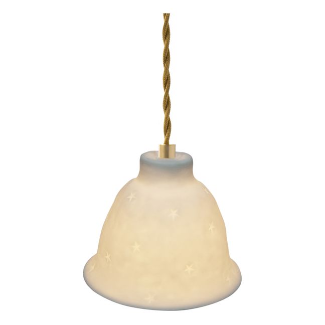 Lámpara portátil mini Nuit étoilée mate | Blanco