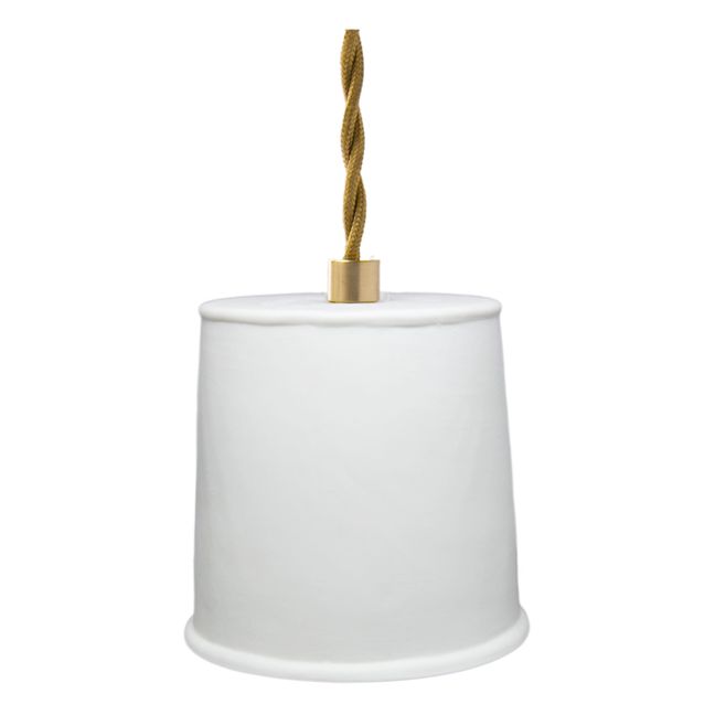 Simple Matte Porcelain Portable Lamp | White