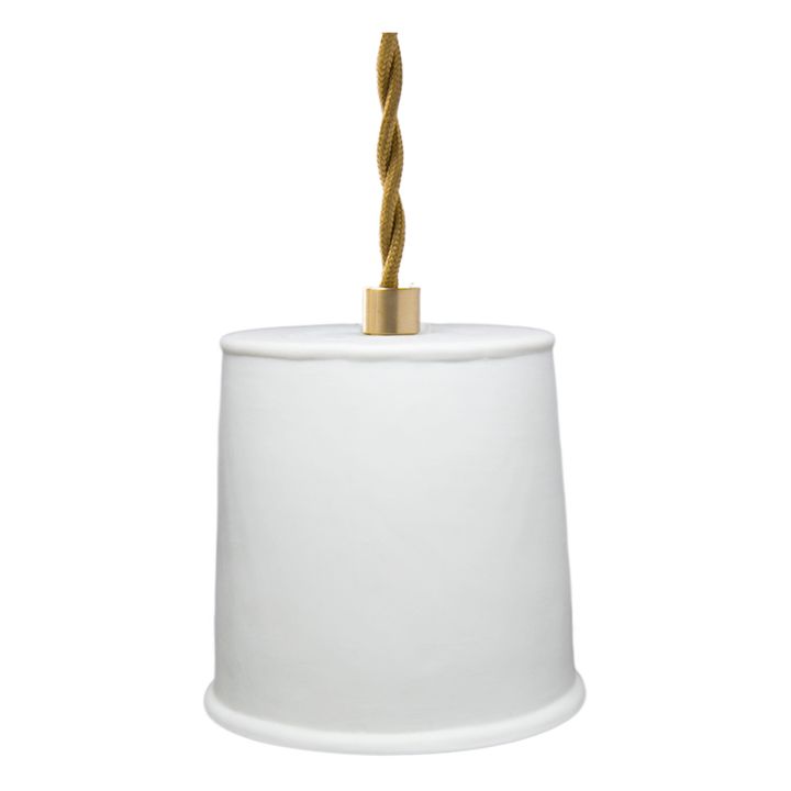 Simple Matte Porcelain Portable Lamp | White- Product image n°0
