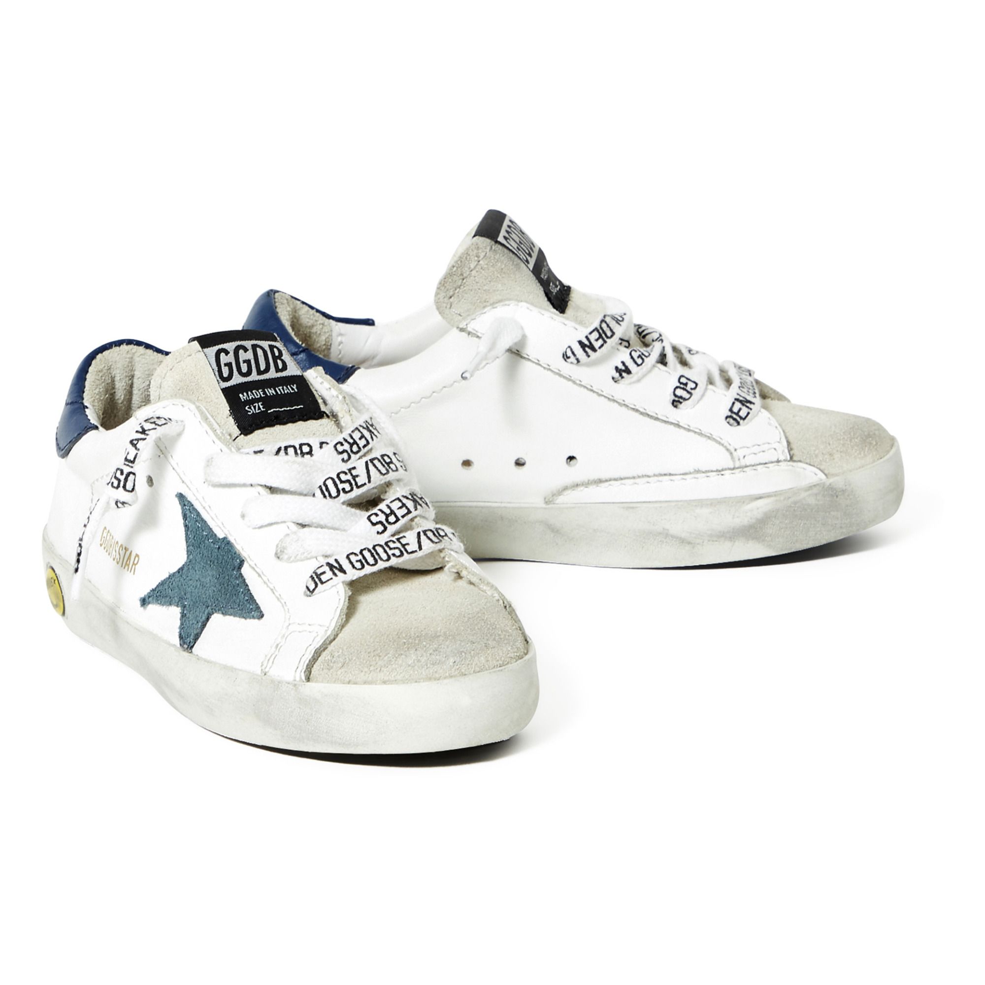 Baskets Etoile Camouflage Suede Superstar Bleu Golden Goose