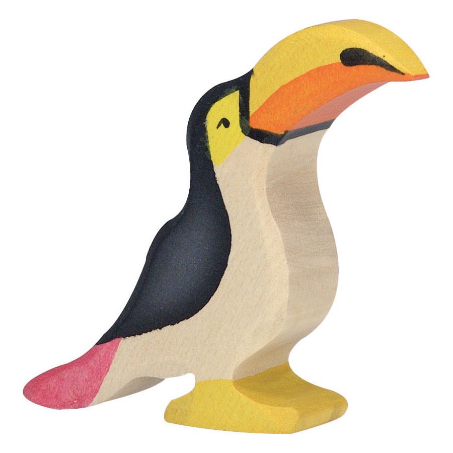 Holztiger - Figurine en bois toucan - Multicolore