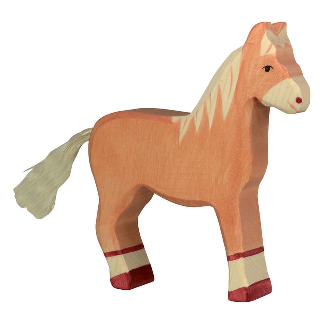 Figurina in legno cavallo | Marrone