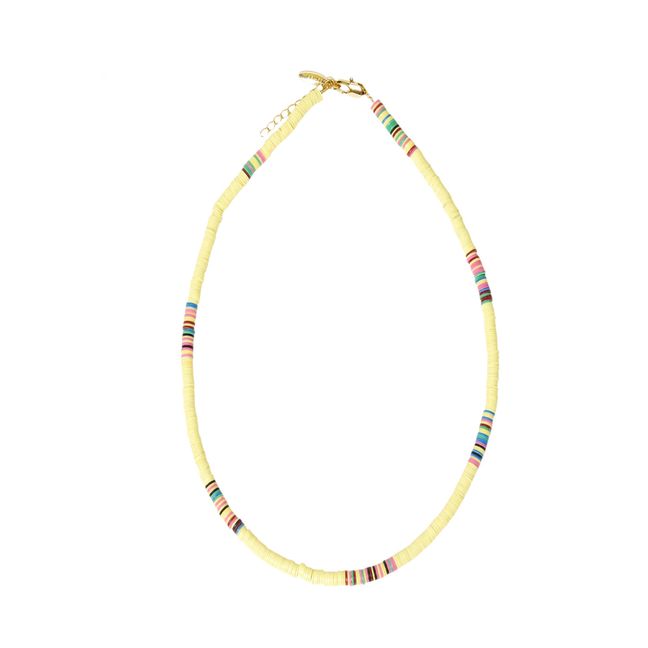 Fin Heishi Necklace Yellow