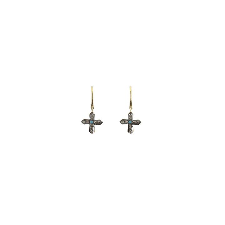 Cross Earrings | Silver- Product image n°0