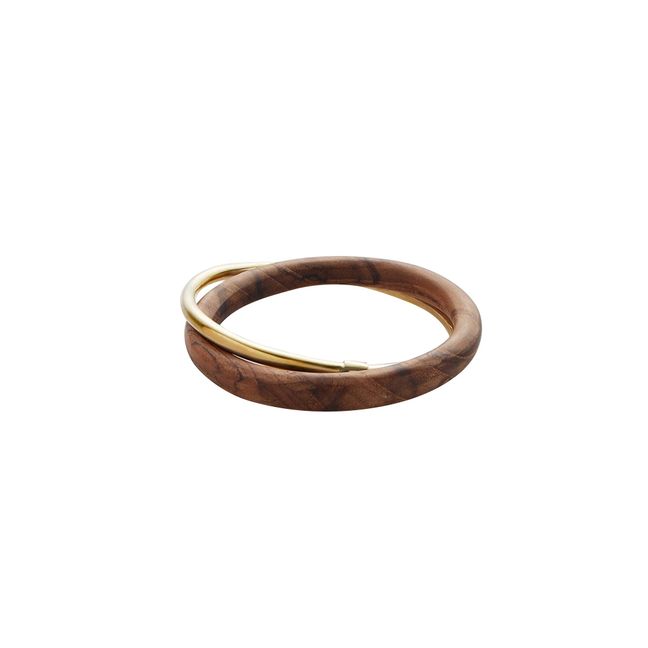 Bracelet Interlocking | Bois foncé