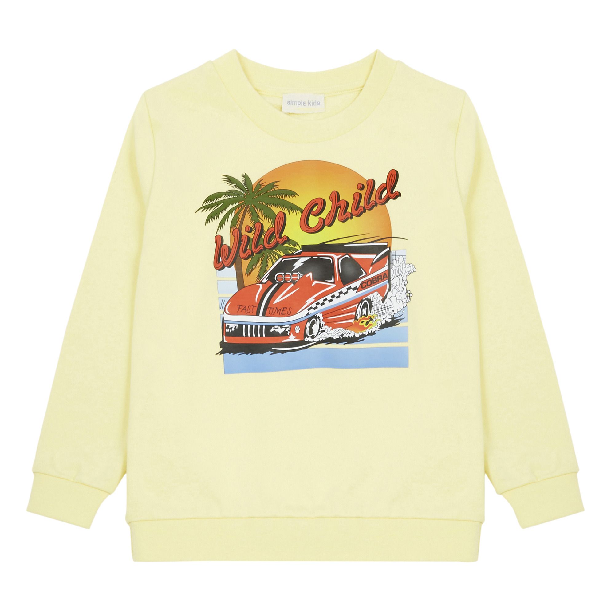 Simple Kids - Sweat Wild - Fille - Jaune citron
