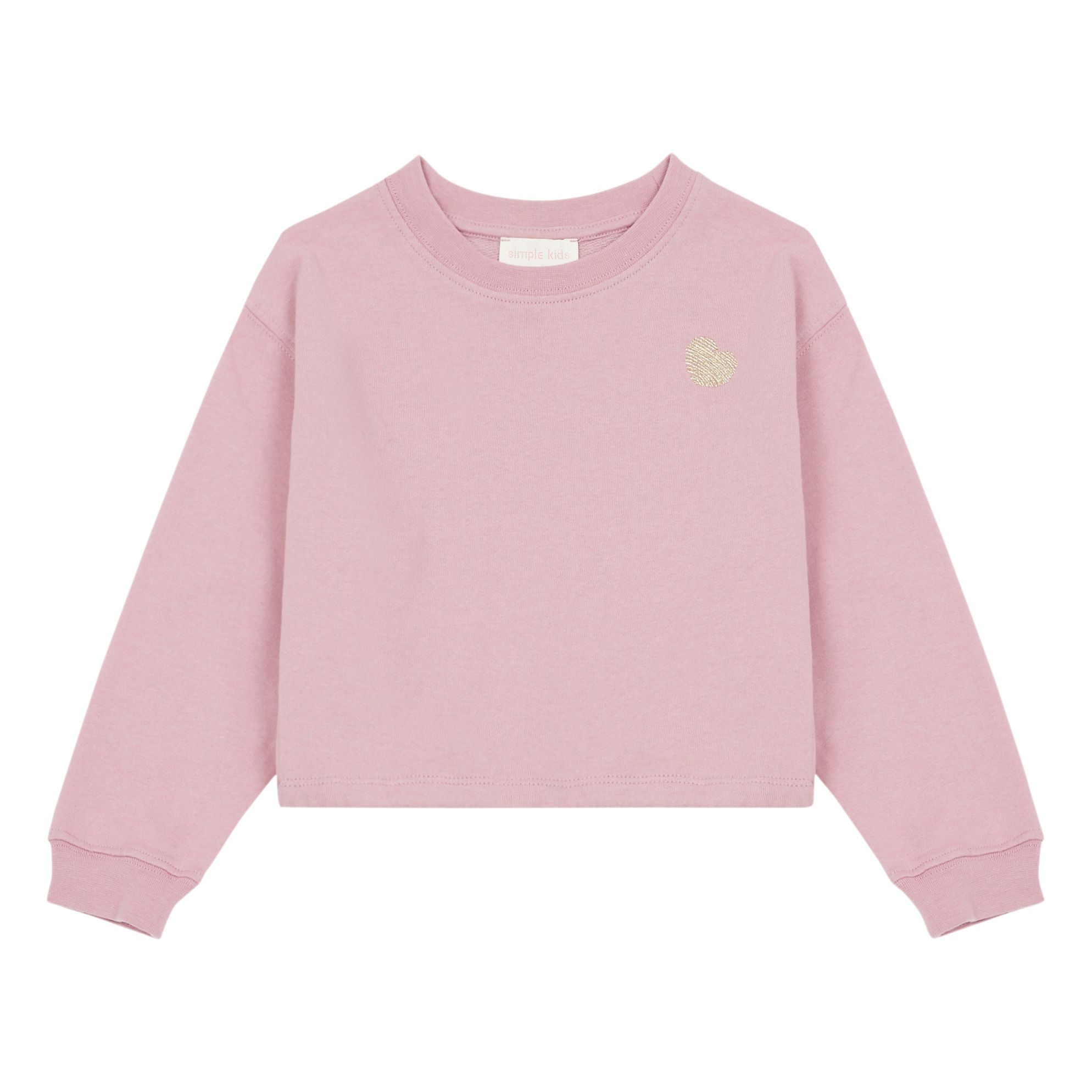 pink crop sweatshirt