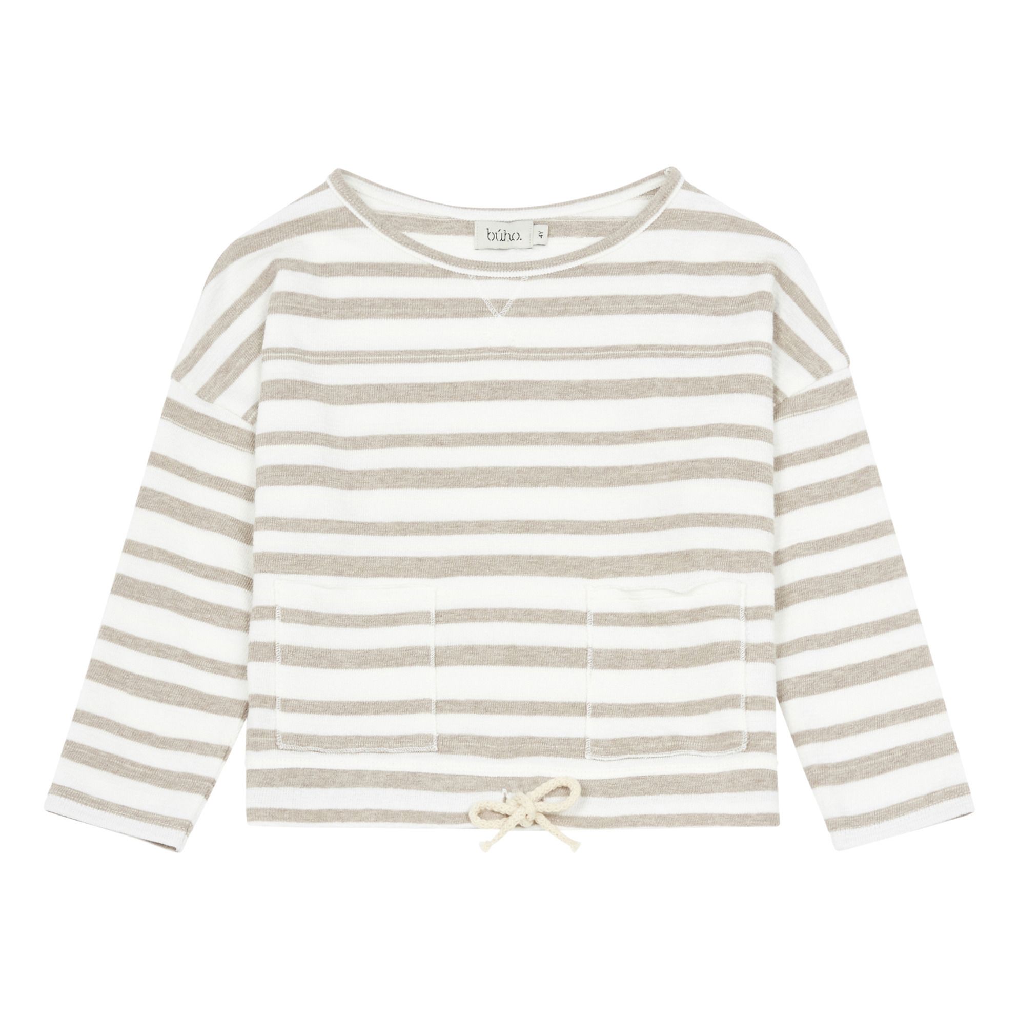Buho - Sweat Coton Bio Elia - Fille - Beige