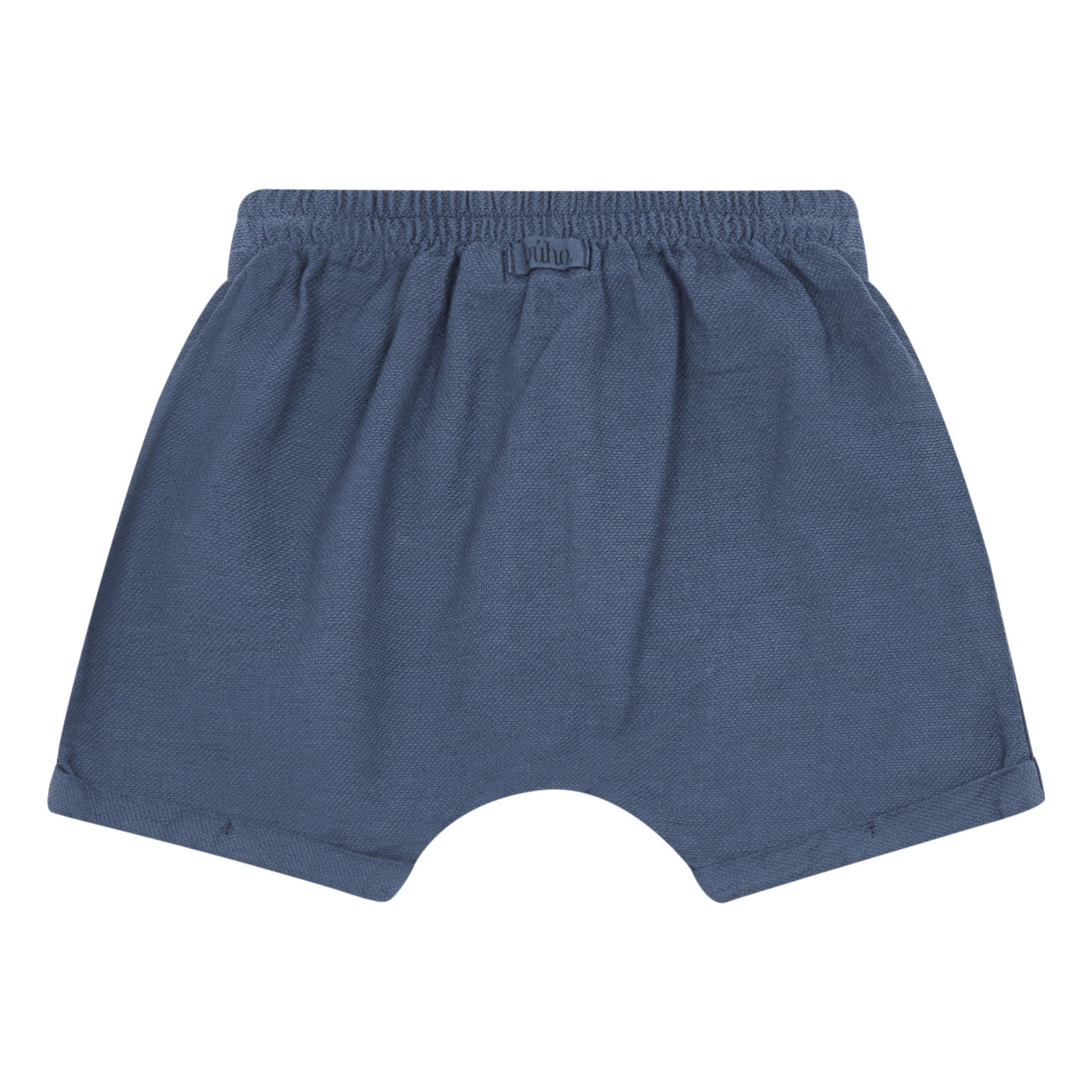 Lucas Organic Cotton Shorts Navy blue Buho Fashion Baby