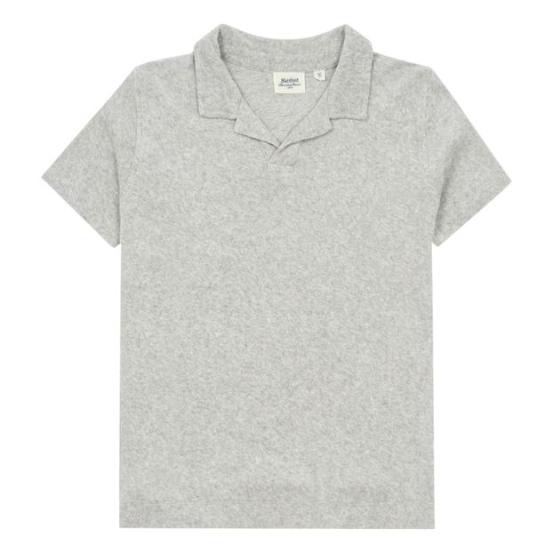Terry Cloth Polo Shirt Light grey Hartford Fashion Teen
