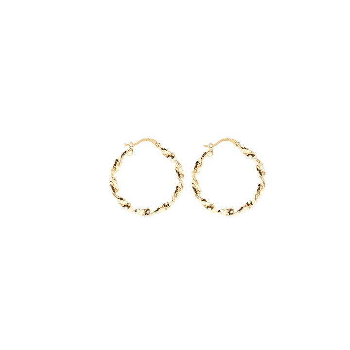 Esméralda - Large hoop earrings | Gold- Product image n°1
