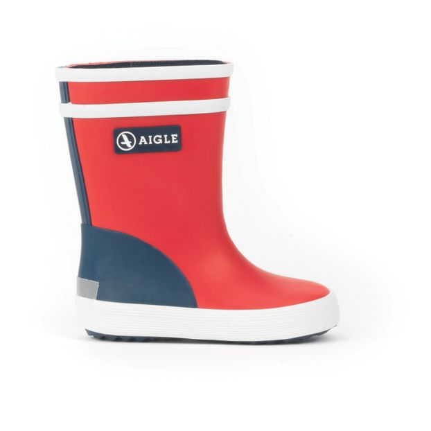 Bottes De Pluie Baby Flac Col Rouge Aigle Chaussure Bebe