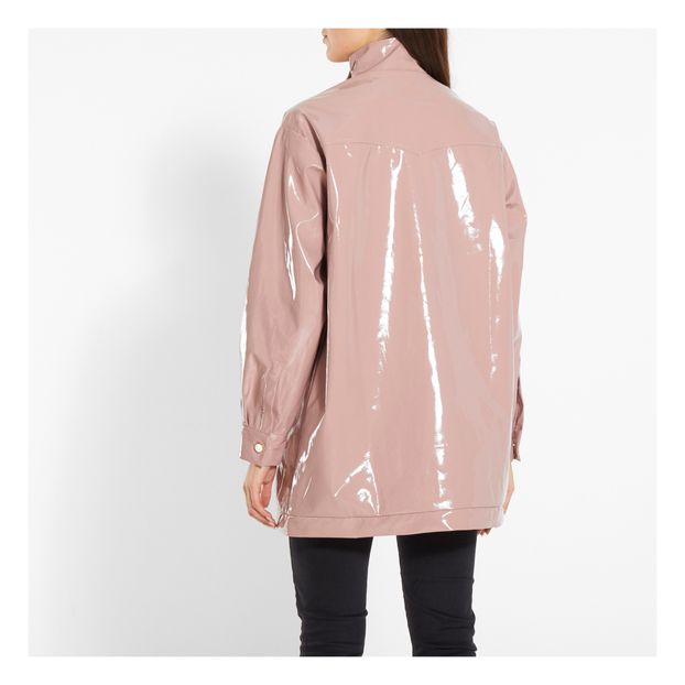 pink patent jacket