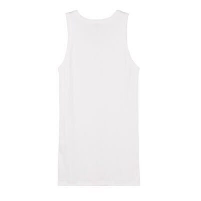 Pack of 2 Petit Bateau girls white tank tops with shoulder straps