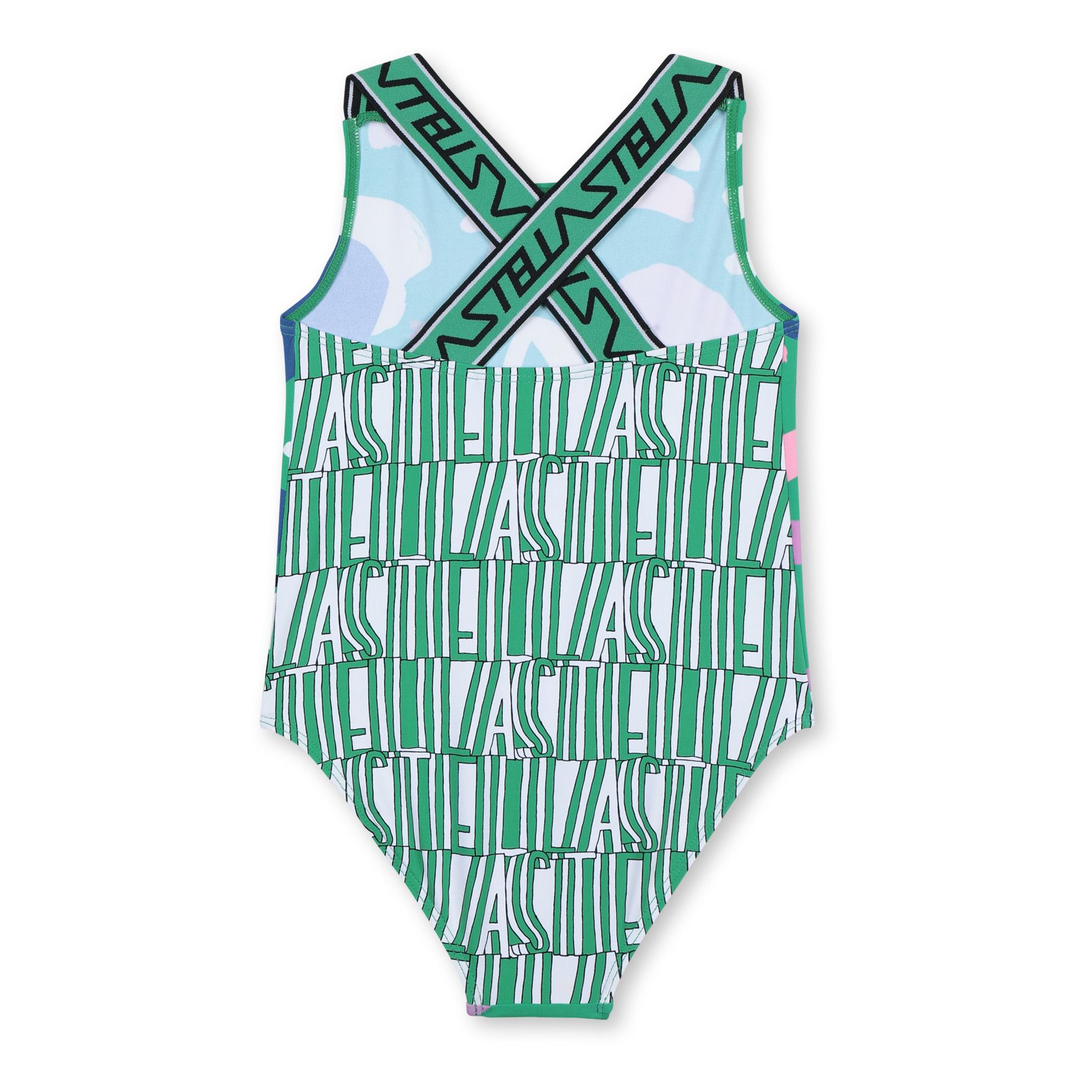 One-piece UV-protection recycled nylon swimsuit Green Stella