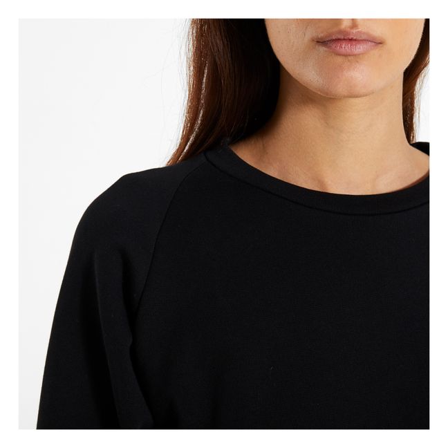 Loose Dolman-Sleeve Drawstring-Hem Sweatshirt for Women