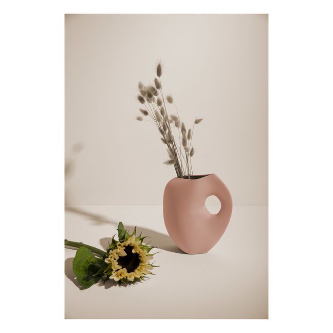 Aura 1 ceramic vase Powder pink