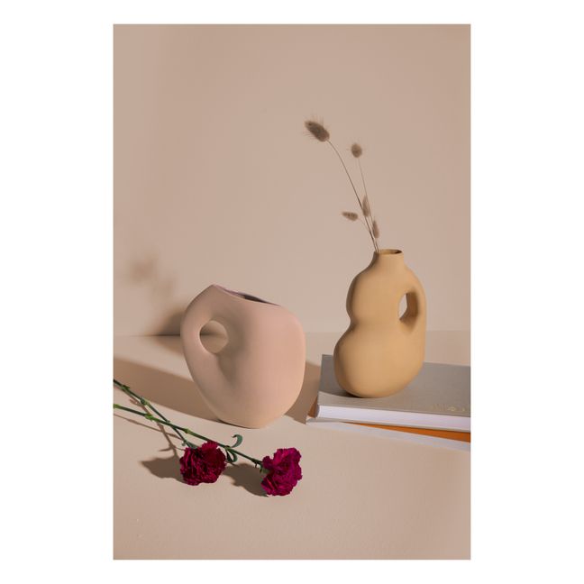 Aura 2 Ceramic Vase | Mustard