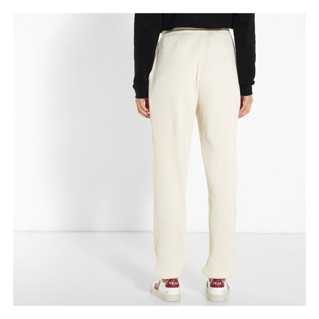 Ribbed Jogging Bottoms Off white