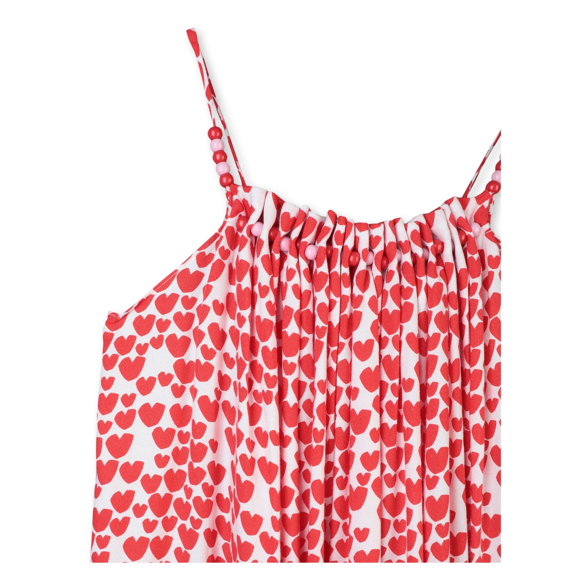 Abito lungo Cuori prendisole Rosso Stella McCartney Kids Moda Teenager,  Bambino