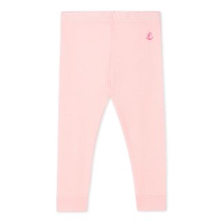 Petit Bateau Baby Girls Solid Leggings Baby Charcoal//Green