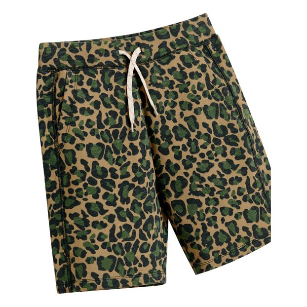Bin Camouflage Fleece Shorts Green Bellerose Fashion Teen