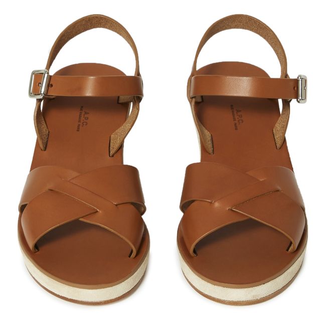Sandali con zeppa Judith | Nocciola