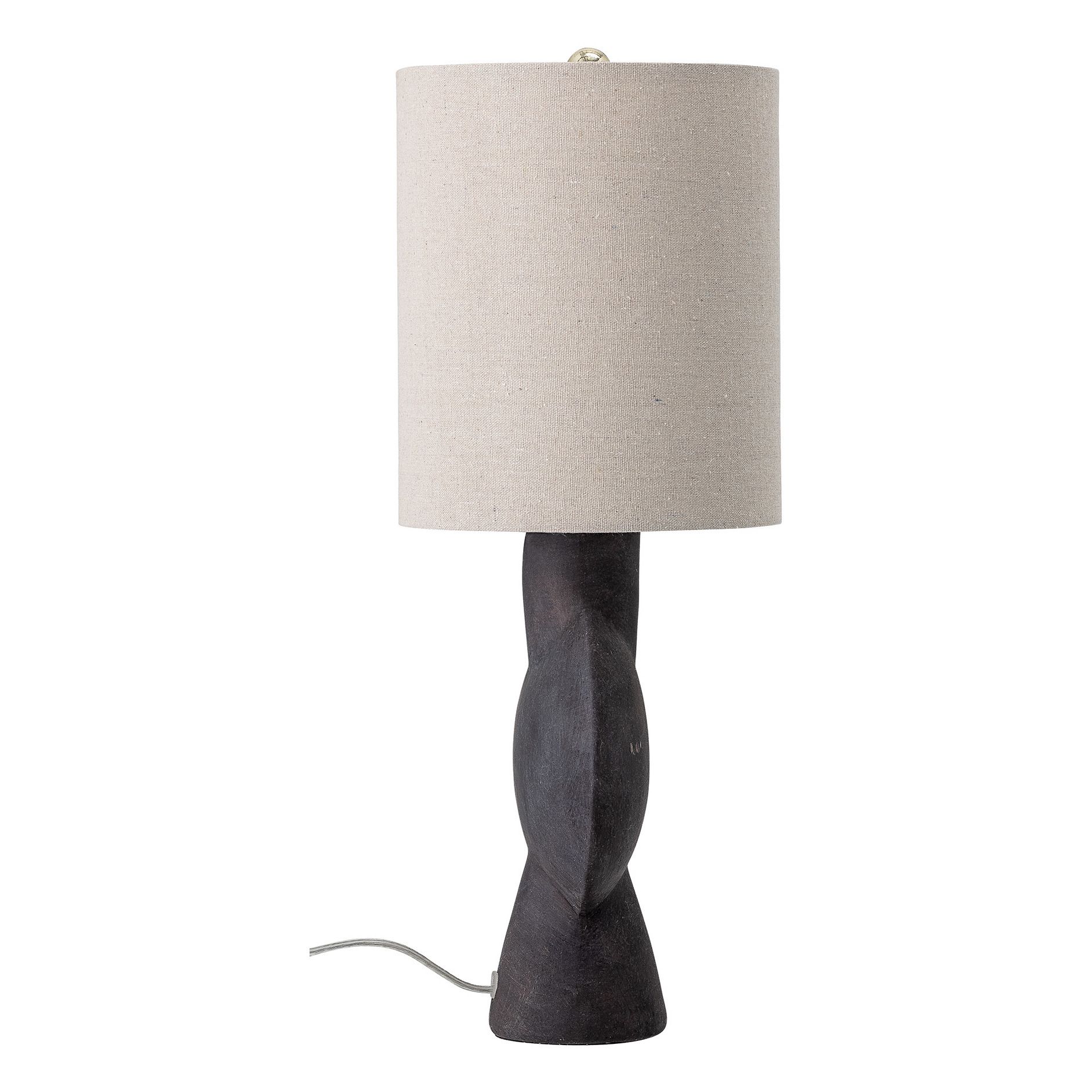 Ceramic table lamp Black- Product image n°2