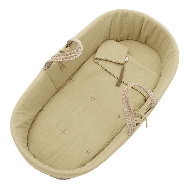 Moses Basket, Mattress & Bedding Sweet Blue S046 Numero 74 Design