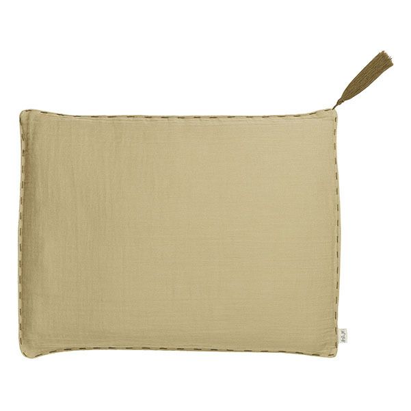 Organic cotton rectangle cushion Mellow Yellow S048